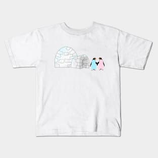 Penguins and Igloo Kids T-Shirt